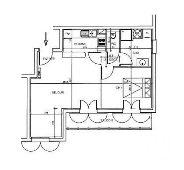 Appartement F2 à louer - 2 pièces - 45.83 m2 - ST ARNOULT EN YVELINES - 78 - ILE-DE-FRANCE - Century 21 Ld Immobilier